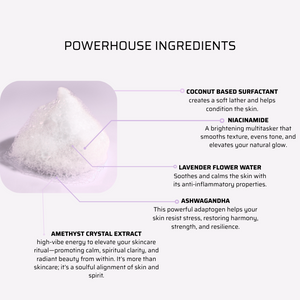 AURA CLEANSE Gentle Crystal-Infused Cleanser with Niacinamide