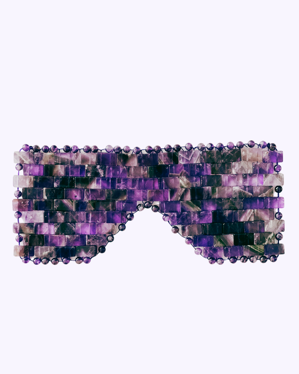 Amethyst Crystal Eye Mask