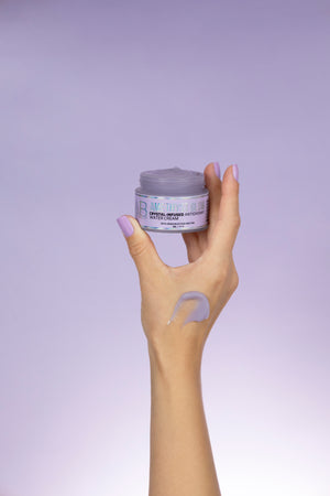 AMETHYST GLOW Crystal-Infused Water Cream with Hyaluronic Acid