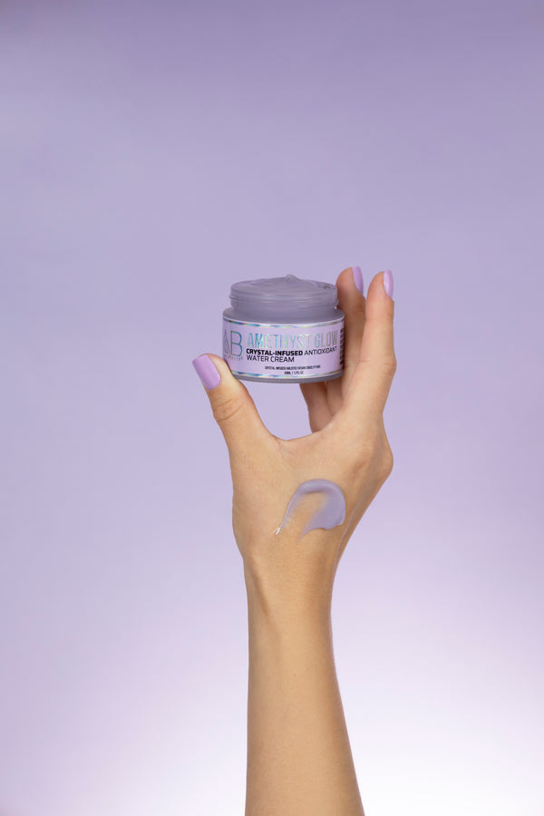 AMETHYST GLOW Crystal-Infused Water Cream with Hyaluronic Acid