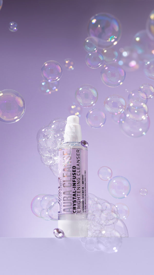 AURA CLEANSE Gentle Crystal-Infused Cleanser with Niacinamide
