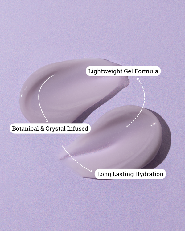 AMETHYST GLOW Crystal-Infused Water Cream with Hyaluronic Acid