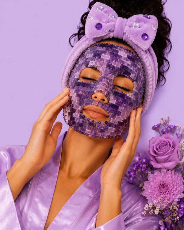 100% Natural Amethyst Crystal Face Mask